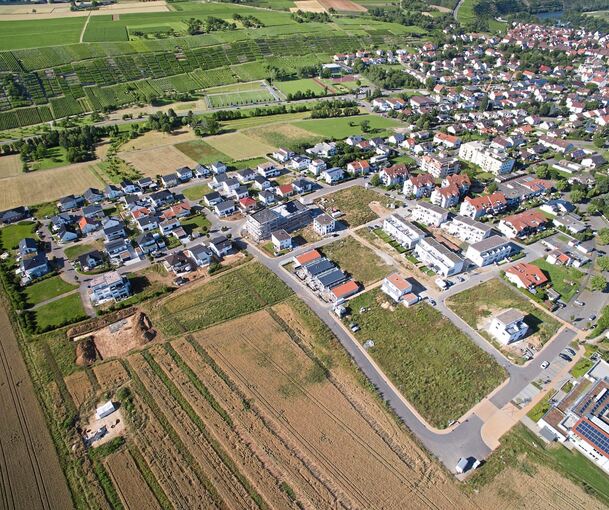 Auch im Kirchheimer Neubaugebiet Bachrain wird die neue Grundsteuer fällig.
