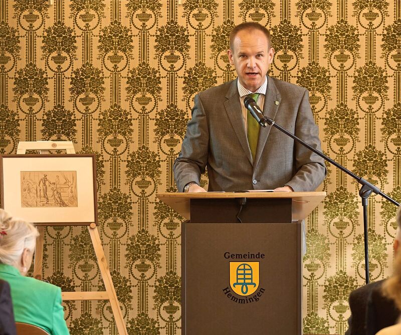 Bürgermeister Thomas Schäfer begrüßte die Besucher. Bürgermeister Thomas Schäfer begrüßte die Besucher.