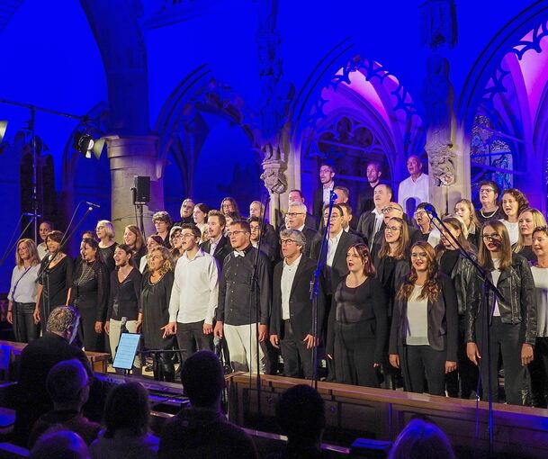 Der Gospelgesang in der Cyriakuskirche kam in Bönnigheim sehr gut an.