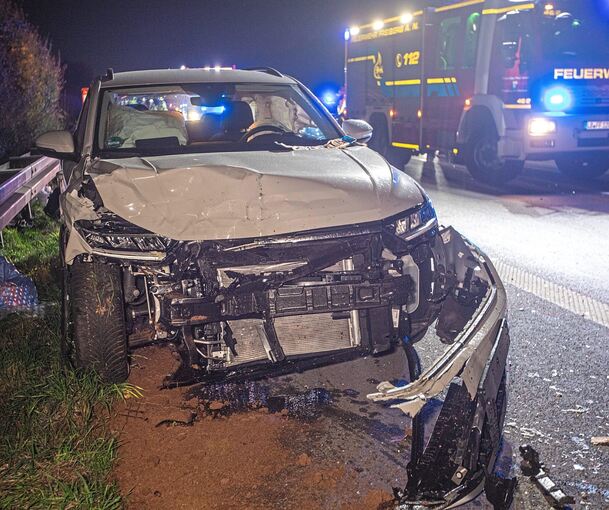 Vier Fahrzeuge sind am Sonntagabend in einen Unfall auf der Autobahn verwickelt gewesen.