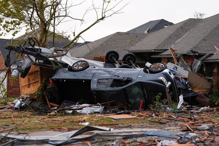 Nach dem Tornado durch Oklahoma City