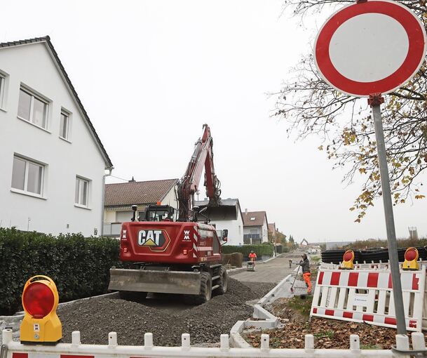 Keine Zufahrt mehr gibt es zu einigen Häusern in der Knielstraße derzeit.