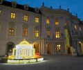 Die filigrane Nachbildung der Grabkapelle erstrahlt in LED-Lichtern und verbreitet eine magische Atmosphäre.