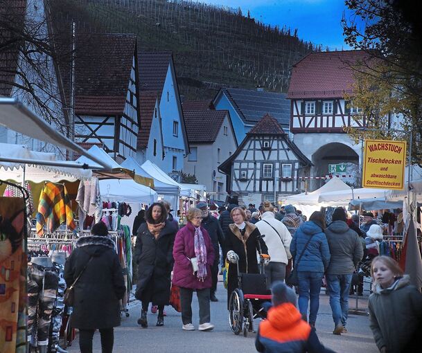 Die Mundelsheimer Innenstadt bot den Besuchern wie immer eine stimmungsvolle Atmosphäre.