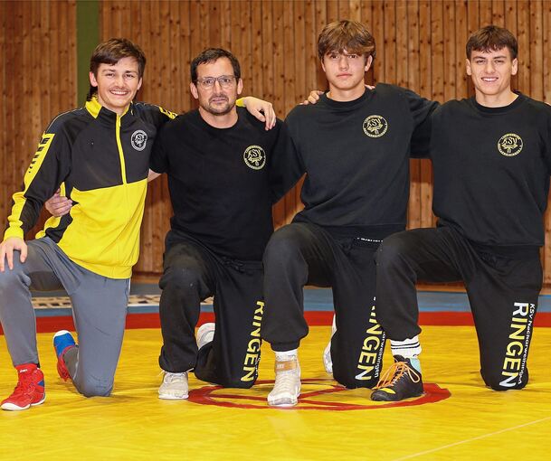 Die Ulamecs (von links) Levi, Tobias, Tom und Emil.