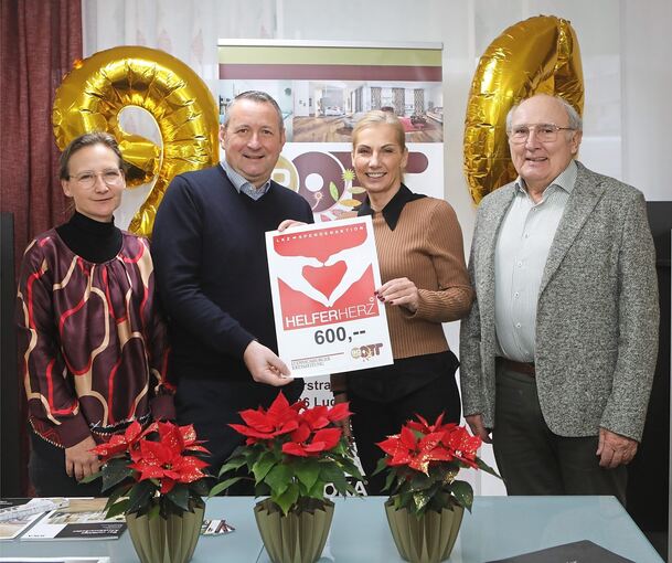 Spendenübergabe bei Firma Ott in Ludwigsburg.