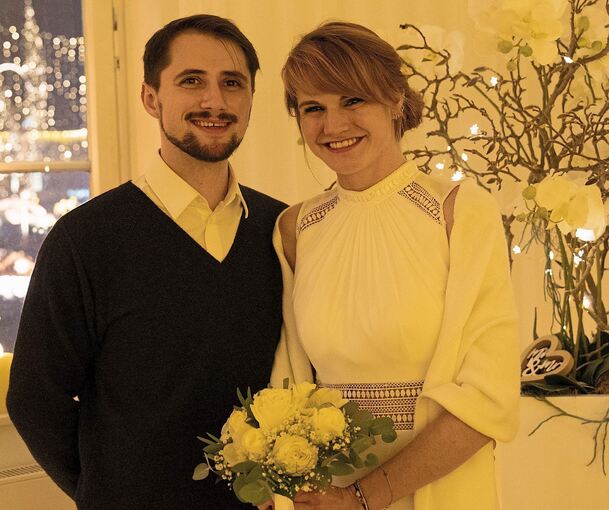 Haben sich für eine Trauung bei Kerzenschein entschlossen: Sandra Kühnle und Dorian Madel. Foto: Stadt Ludwigsburg