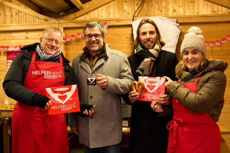 Das Bild zeigt (von links) LKZ-Verleger Gerhard Ulmer, Carsten Faschian, Nickolas Katz und LKZ-Chefredakteurin Ulrike Trampus.