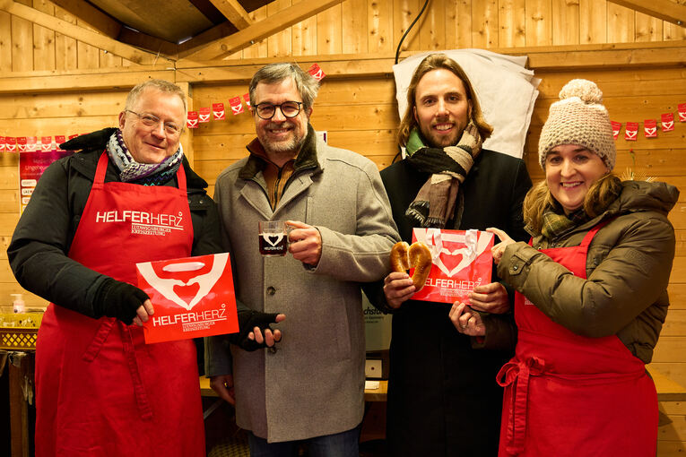 Gute Laune herrscht bei Organisatoren und Sponsoren. LKZ-Verleger Gerhard Ulmer, Carsten Faschian, Nickolas Katz und LKZ-Cheredakteurin Ulrike Trampus.