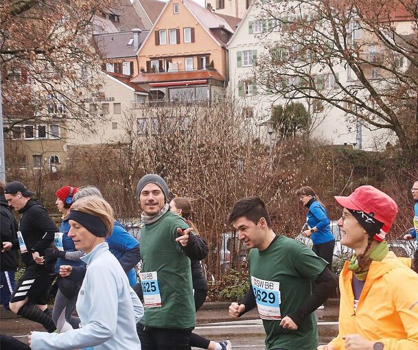 Bietigheimer Silvesterlauf: Immer schön an der Altstadt vorbei.
