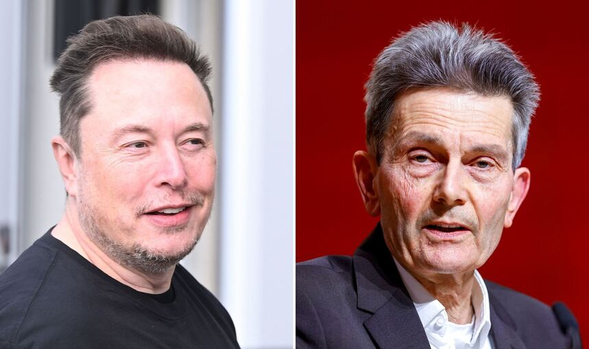 Elon Musk und Rolf Mützenich