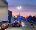 Einsatz am frühen Morgen für die Feuerwehren auf dem AMG-Gelände in Affalterbach.