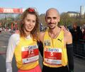 Esther und Hendrik Pfeiffer vom TK Hannover nehmen den Silvesterlauf als Vorbereitung.