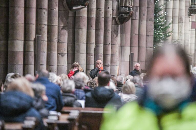 Protest im Freiburger Münster