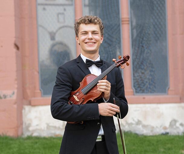 Start in die Musikerkarriere: Johannes Braun studiert aktuell Geige – und steht möglicherweise vor einer Zukunft als Berufsmusiker.