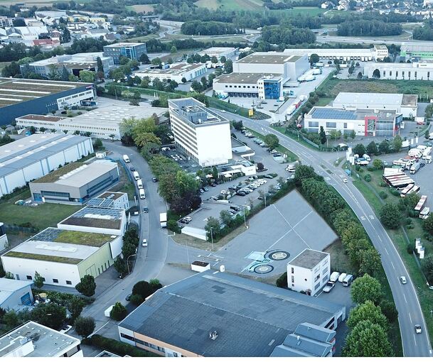 Zu viel un- oder falsch genutzte Fläche gibt es aus Sicht der Kommunalpolitik im Münchinger Gewerbegebiet zwischen der Kornwestheimer (links oben außerhalb des Bildes) und der Stuttgarter Straße.