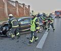 Auch die Feuerwehr war auf der Autobahn im Einsatz.