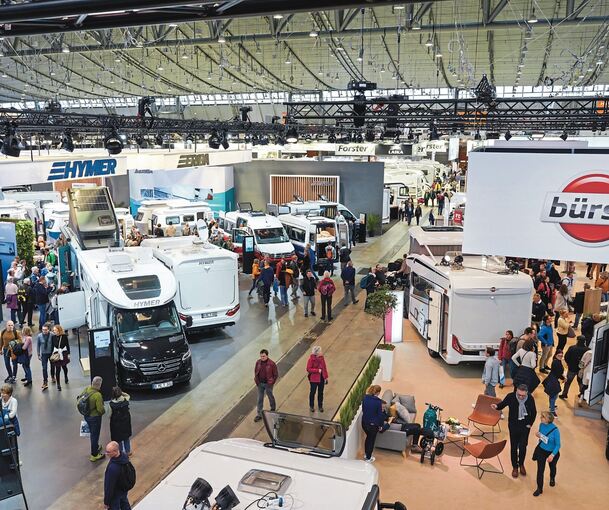 Camper-Fans können bei der CMT in sieben Hallen in die Welt des Caravanings eintauchen.
