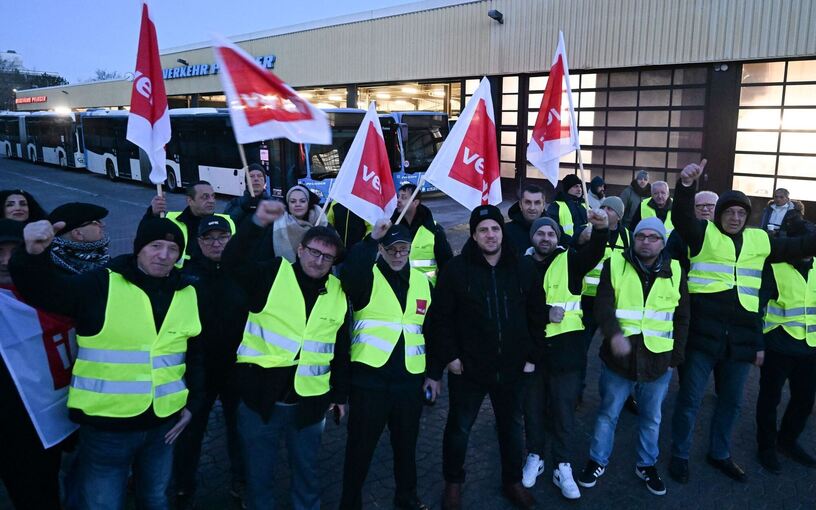 Fortsetzung Warnstreiks privates Omnibusgewerbe
