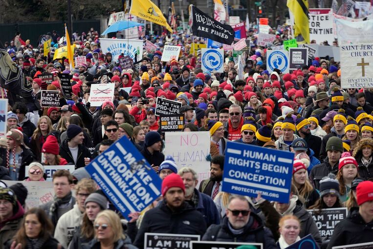 Trump lässt sich von Abtreibungsgegnern feiern