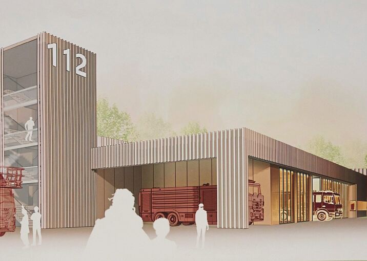 Rund zwölf Millionen Euro wird das neue Feuerwehrhaus kosten. Die Gemeinde will sich jetzt Zuschüsse für nachhaltiges Bauen sichern.