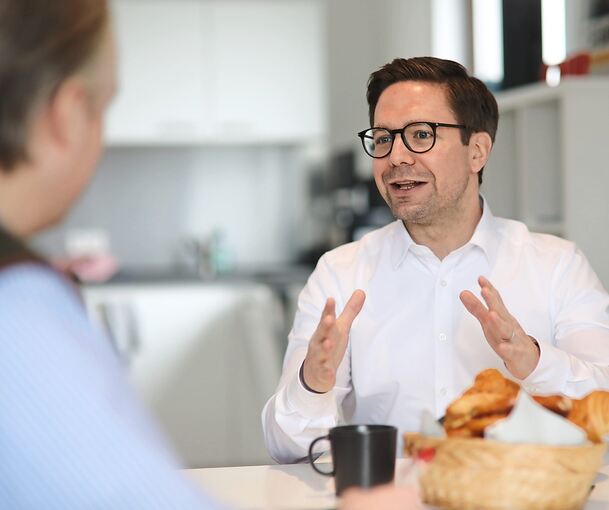 CDU-Bundestagsabgeordneter Fabian Gramling: Wahlkampf ohne Netz und doppelten Boden.