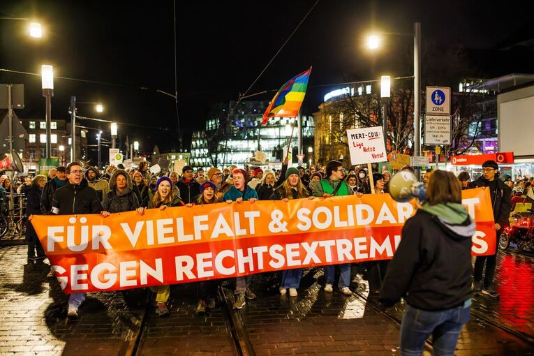 Demonstration zur Migrationspolitik – Freiburg