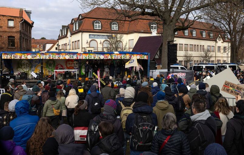 Demonstration gegen Junge Alternative (JA)