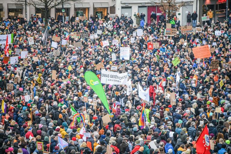 Demonstrationen zur Migrationspolitik - Ulm