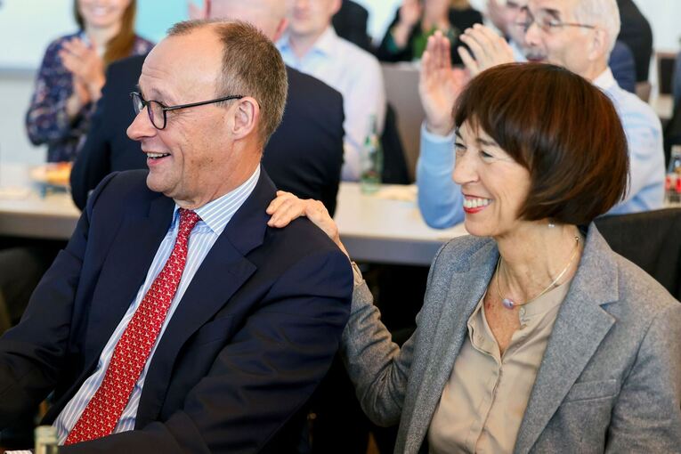 Friedrich Merz und seine Frau Charlotte