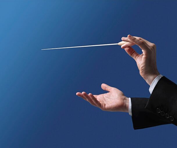 Die Dirigentensuche ist nicht immer einfach. Symbol