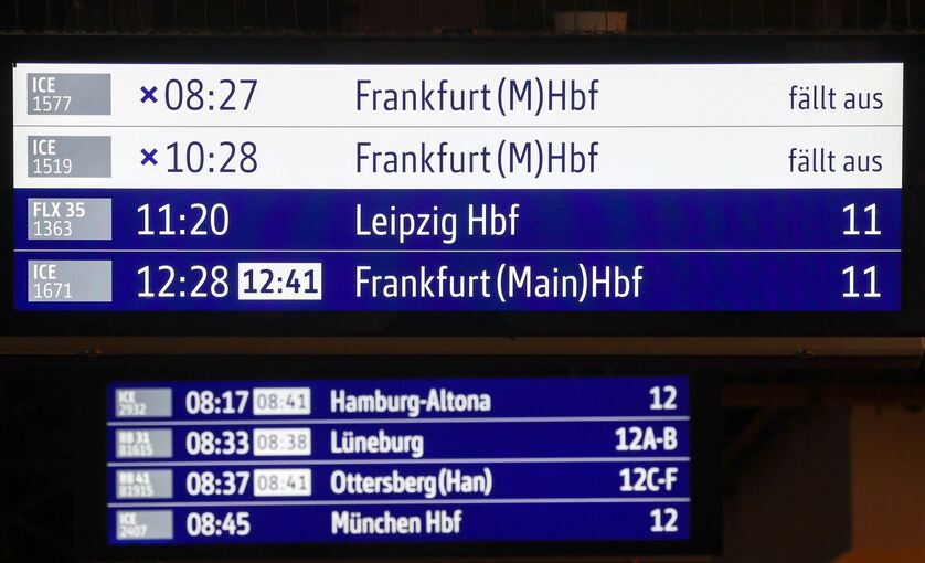 Gravierende Störungen im Bahnverkehr im Norden