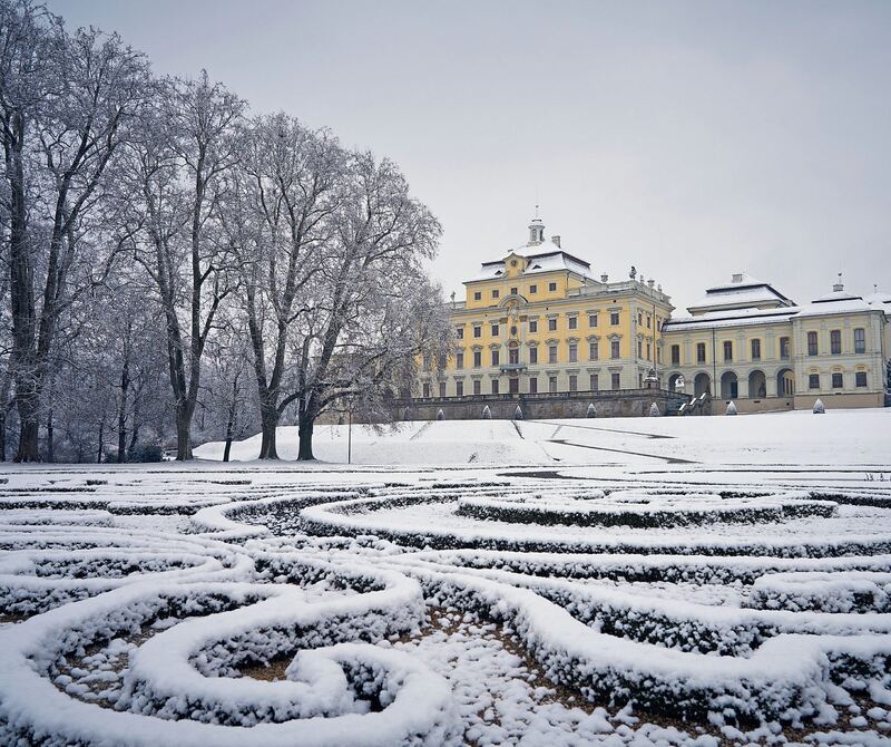 Die Nordfassade des Schlosses.