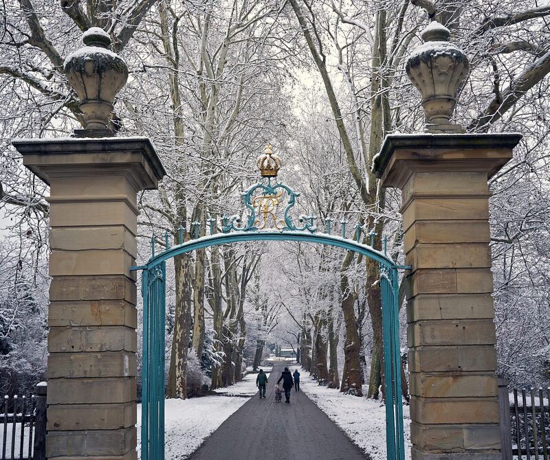Durchgang zur Platanenallee.