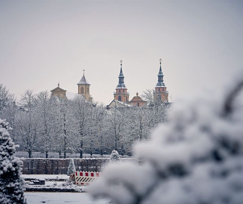 Die Kirchtürme am Marktplatz.