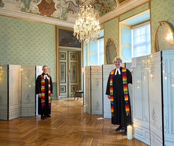 Die evangelische Kirche segnet am Valentinstag Liebende im Ludwigsburger Schloss.