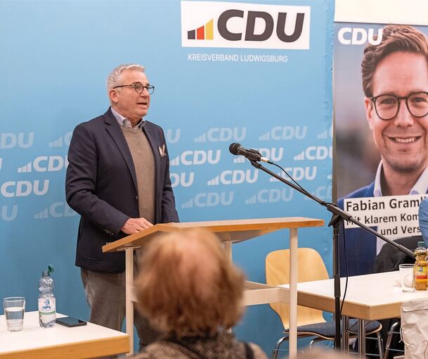 Innenminister Thomas Strobl am Samstag in Großbottwar.