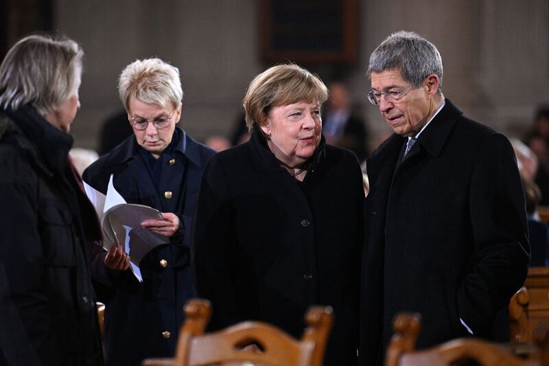 Bundeskanzlerin a.D. Angela Merkel und ihr Ehemann Joachim Sauer.