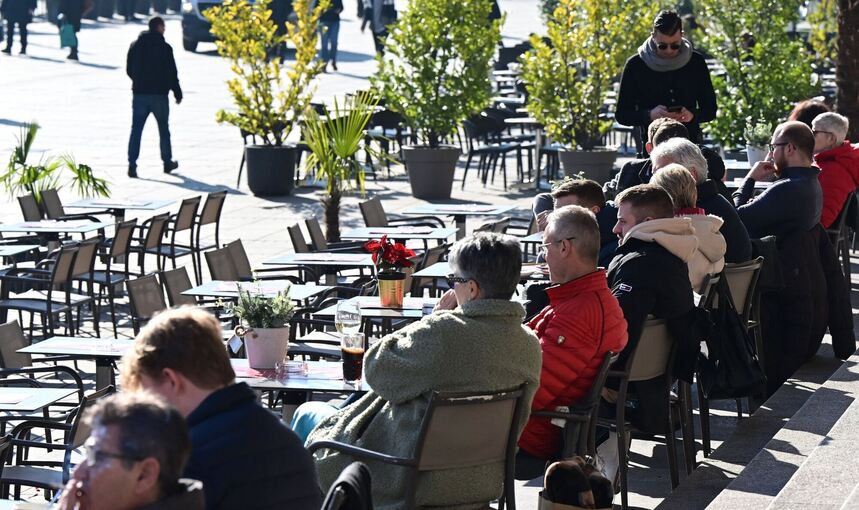 Im Cafe in Stuttgart