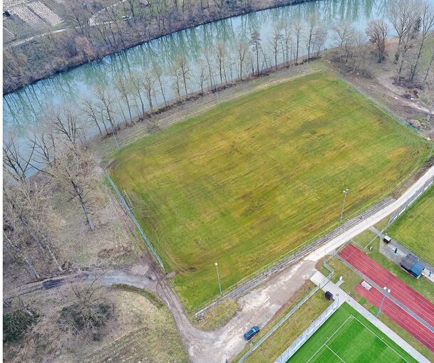 Auf dem alten TSV-Platz soll eine naturnahe Auenlandschaft entstehen.