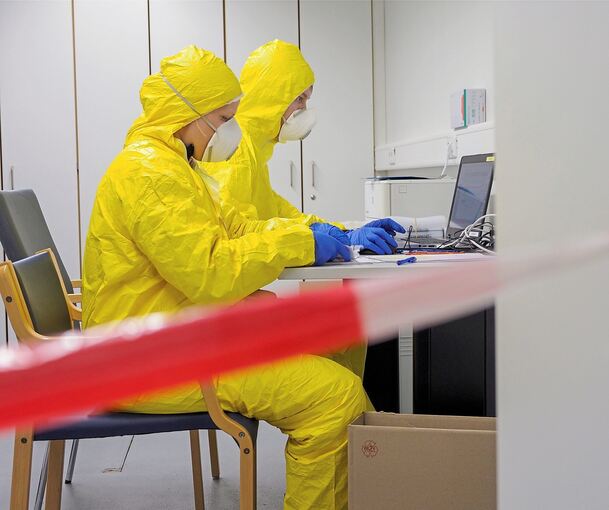 Schon Anfang März 2000 wurde in Ludwigsburg am Klinikum die erste Corona-Teststelle eröffnet.