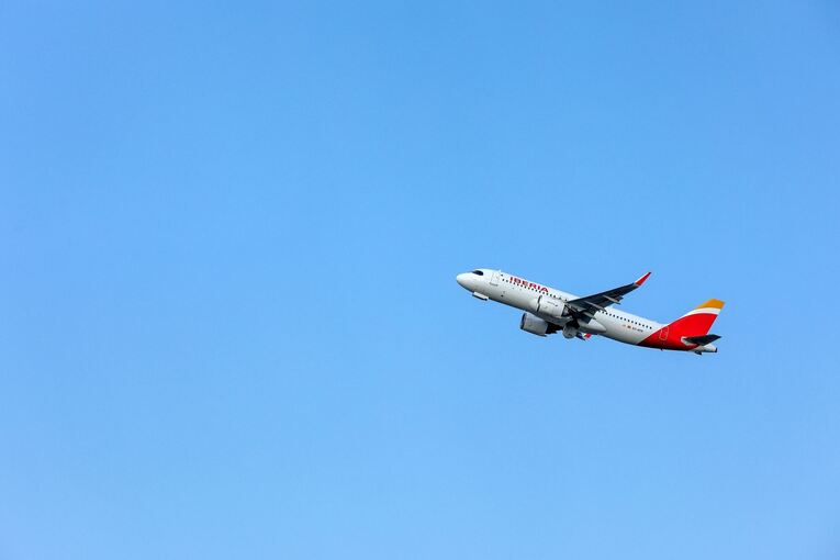 Eine Maschine der spanischen Fluggesellschaft Iberia