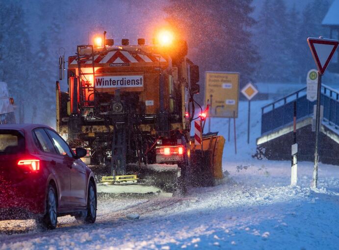 Neuschnee im Schwarzwald und der Schwäbischen Alb