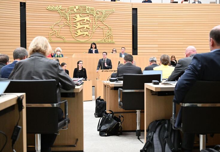 Landtagssitzung - Aussprache über den Etat