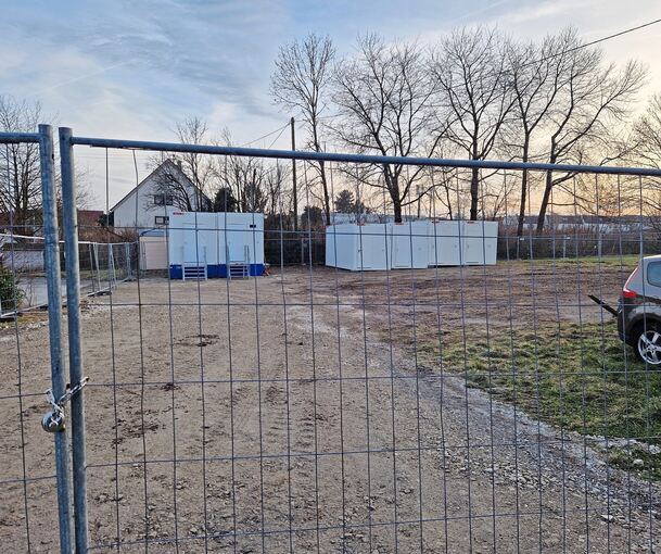 Blick auf das Areal zum Beginn der Anlieferungen vor über einer Woche.