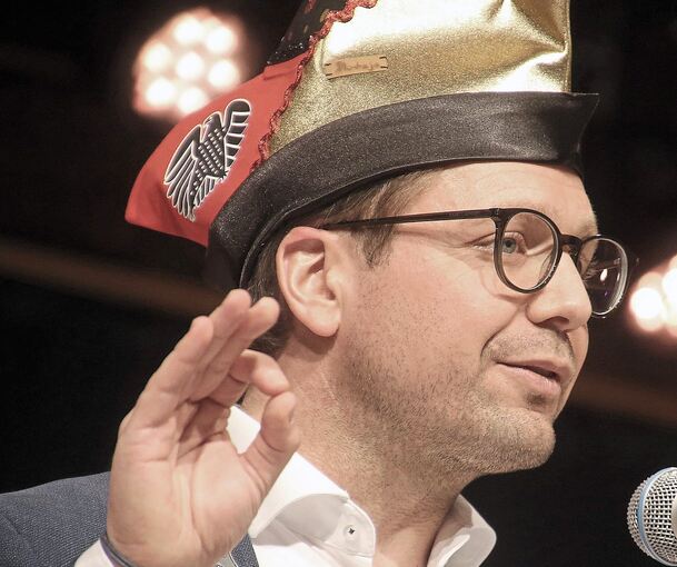 Nach dem Wahlkampf ist vor der Prunksitzung: Fabian Gramling.