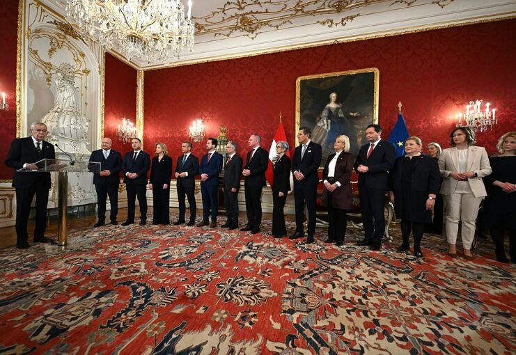 Vereidigung neue Regierung in Wien