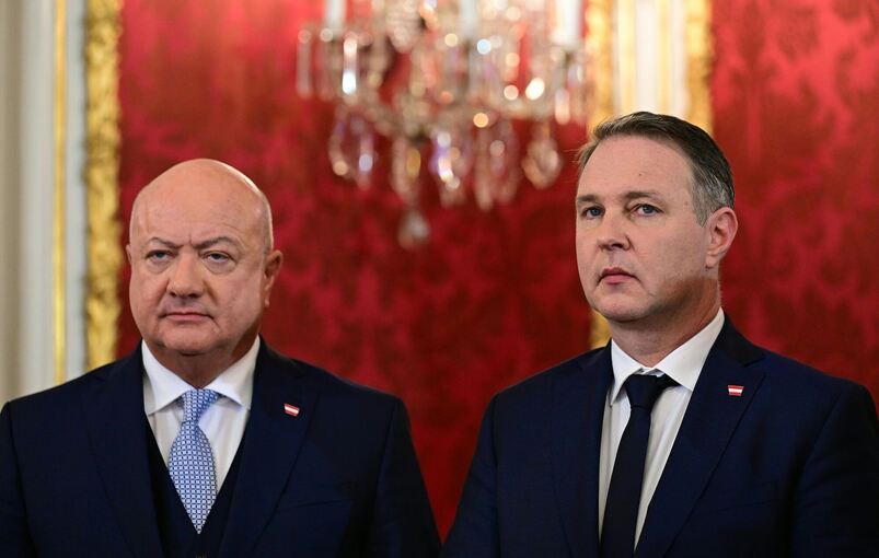 Vereidigung neue Regierung in Wien