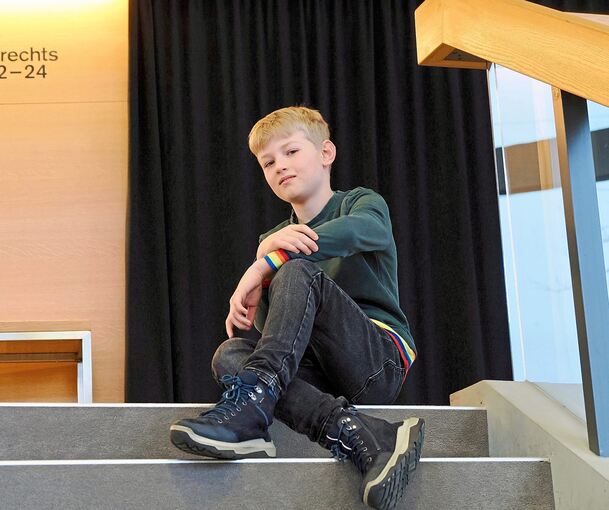 Flinn Naunheim spielt in „Die Erziehung des Rudolf Steiner“ am Schauspiel Stuttgart eine Hauptrolle.