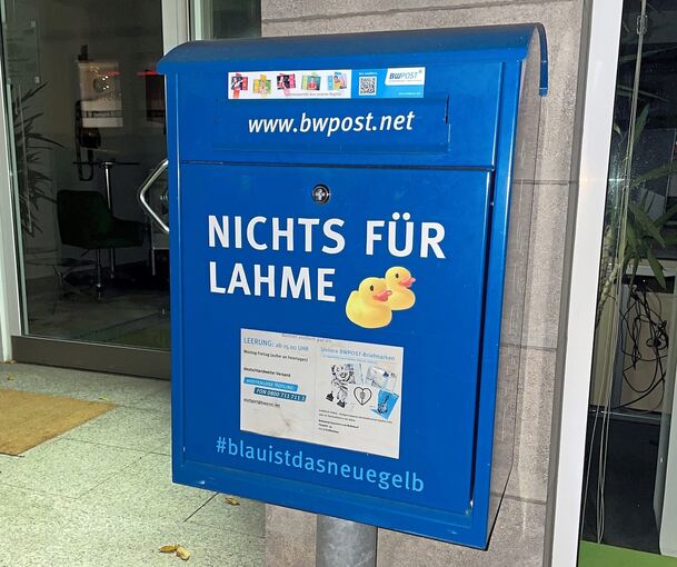 Ein Briefkasten der BW-Post in Großbottwar.